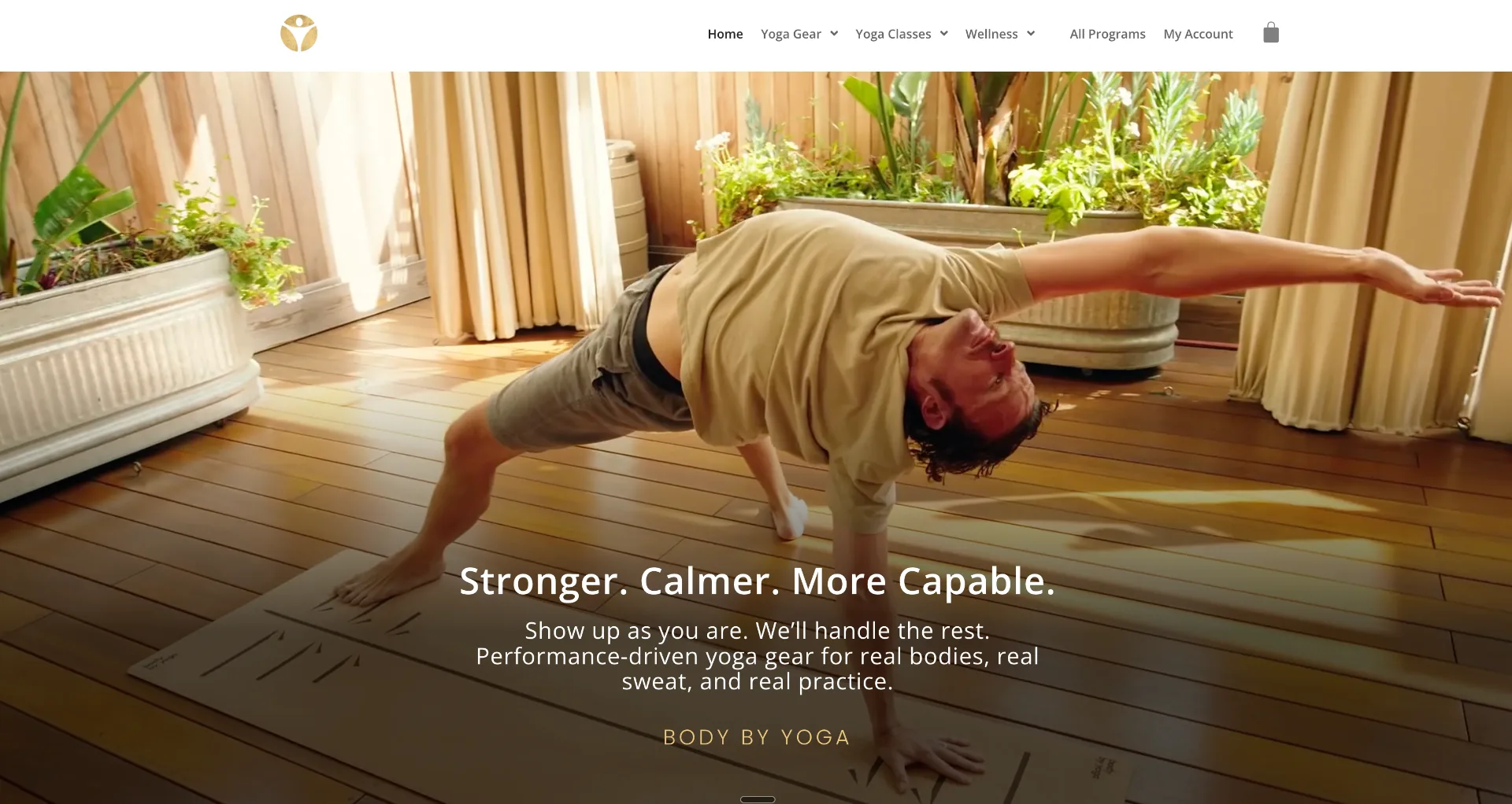 BodyByYoga homepage preview